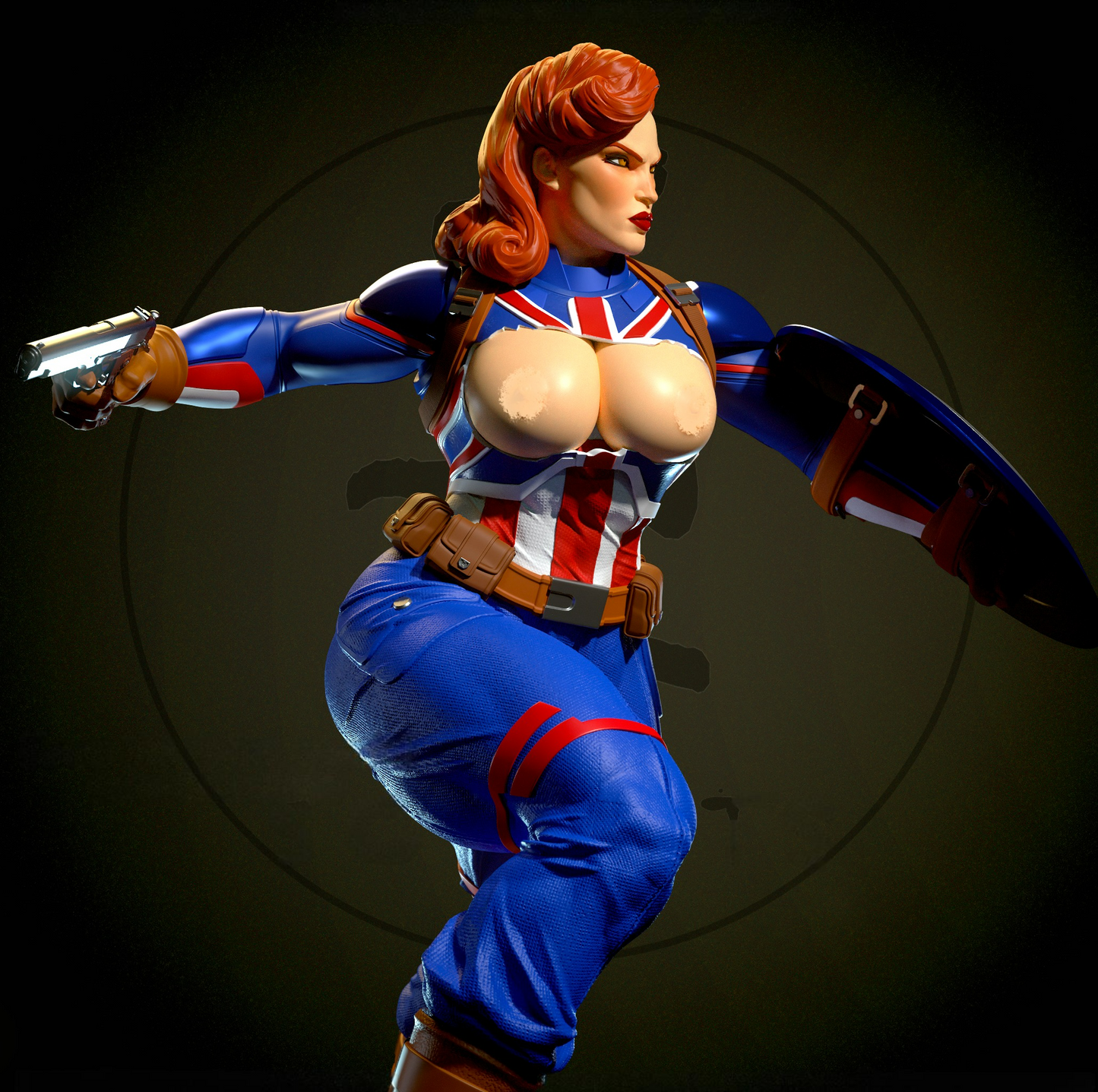 2666 Captain Carter NSFW - Marvel Comics - STL 3D Print Files