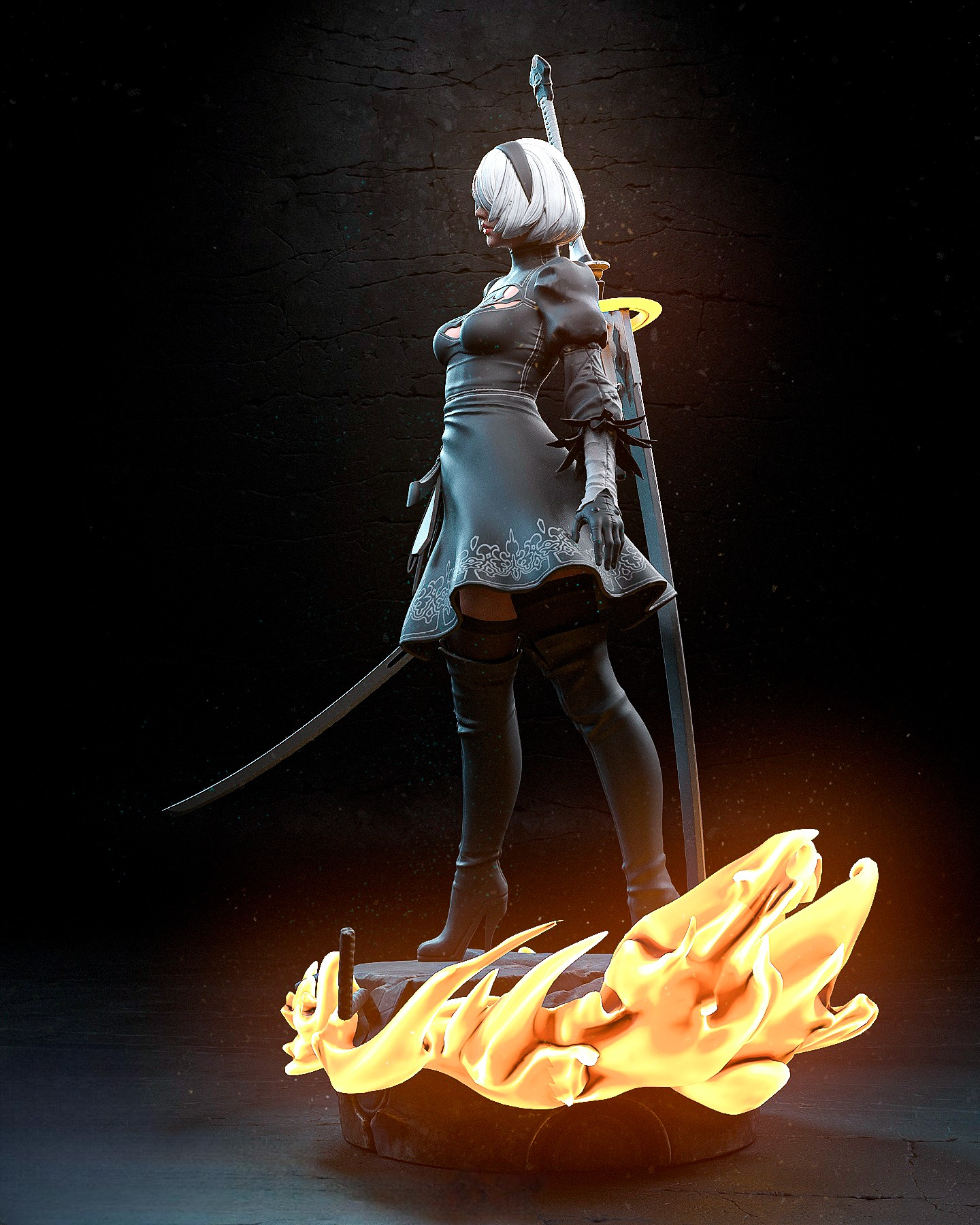2704 2B - Nier Automata - STL 3D Print Files