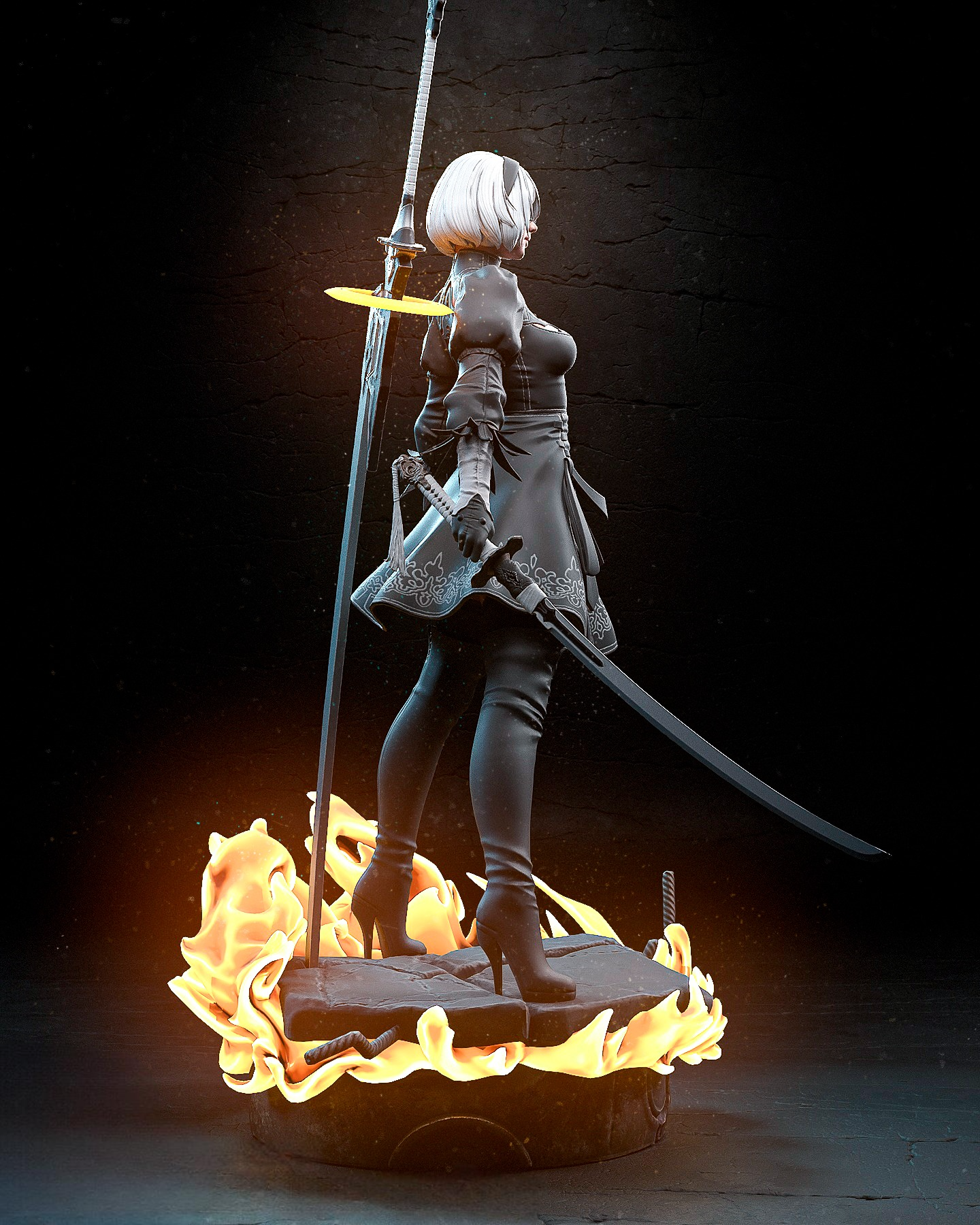 2704 2B - Nier Automata - STL 3D Print Files
