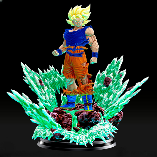 2718 Goku Super Saiyan - Dragon Ball Z - STL 3D Print Files