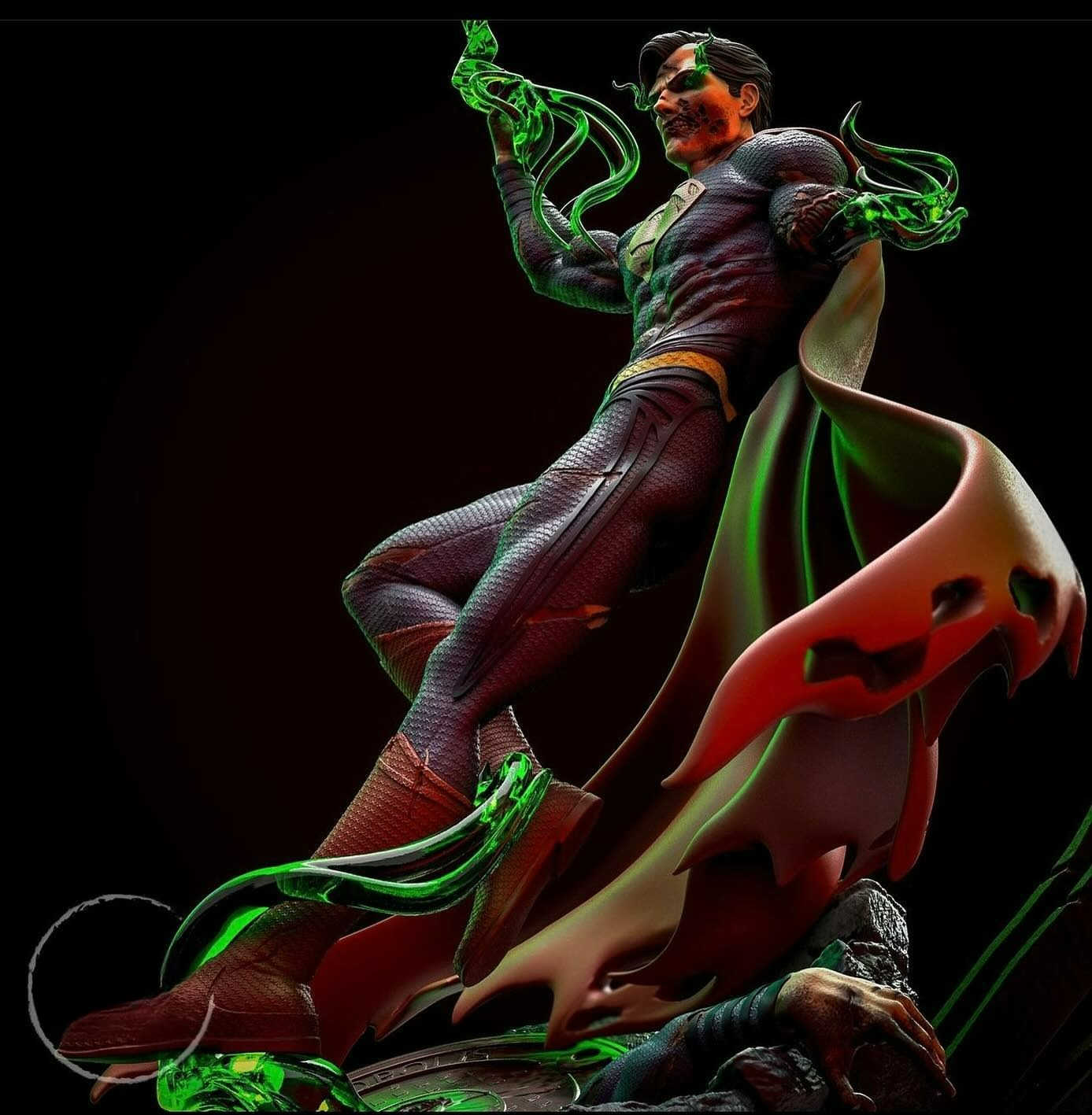 2723 Zombie Superman STL 3D Print Files