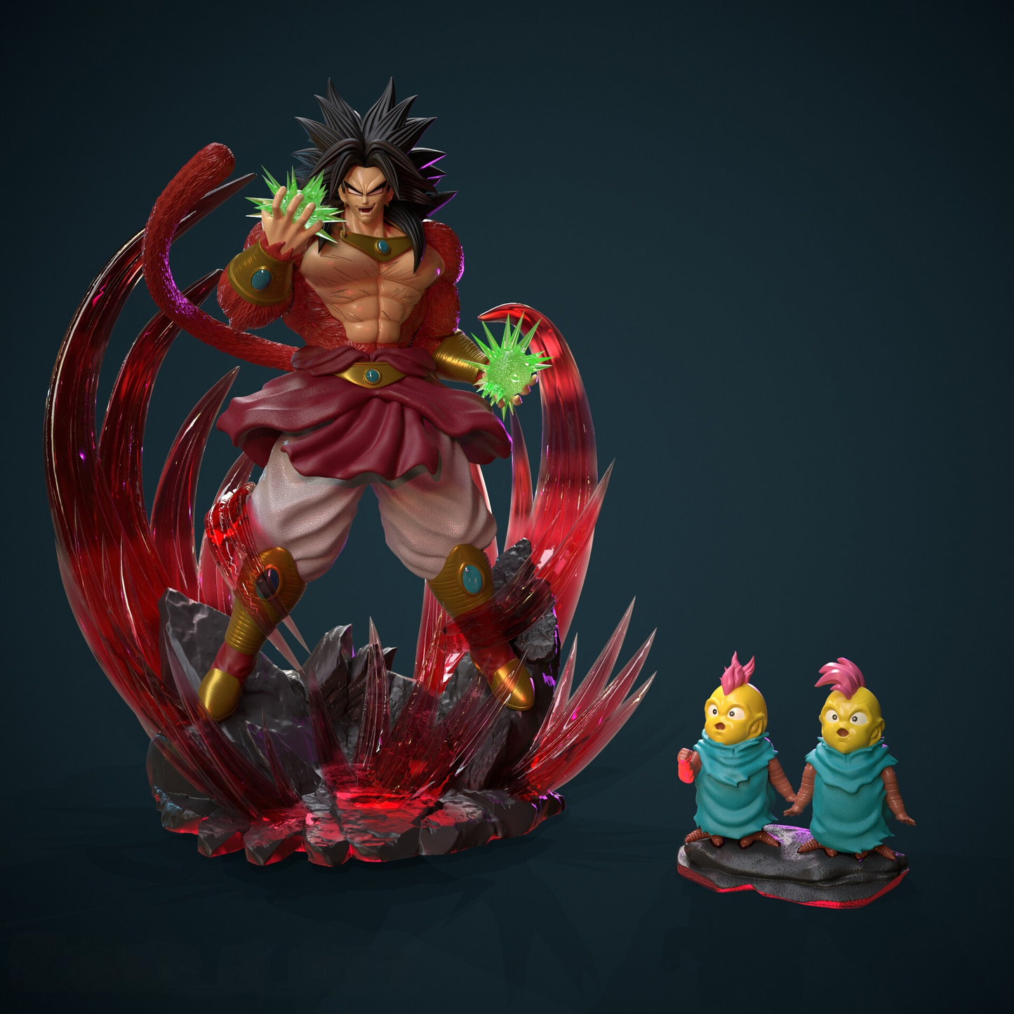 2824 Broly Super Saiyan - Dragon Ball - STL 3D Print Files