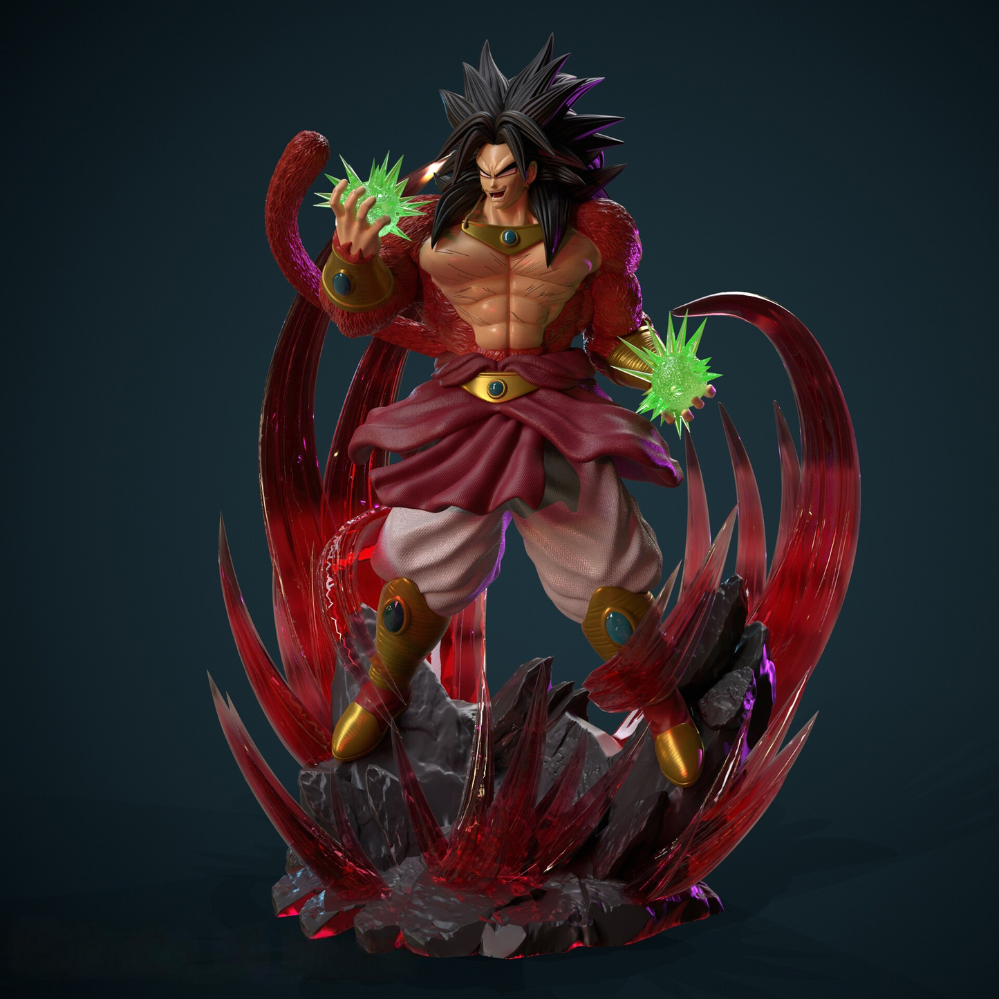 2824 Broly Super Saiyan - Dragon Ball - STL 3D Print Files