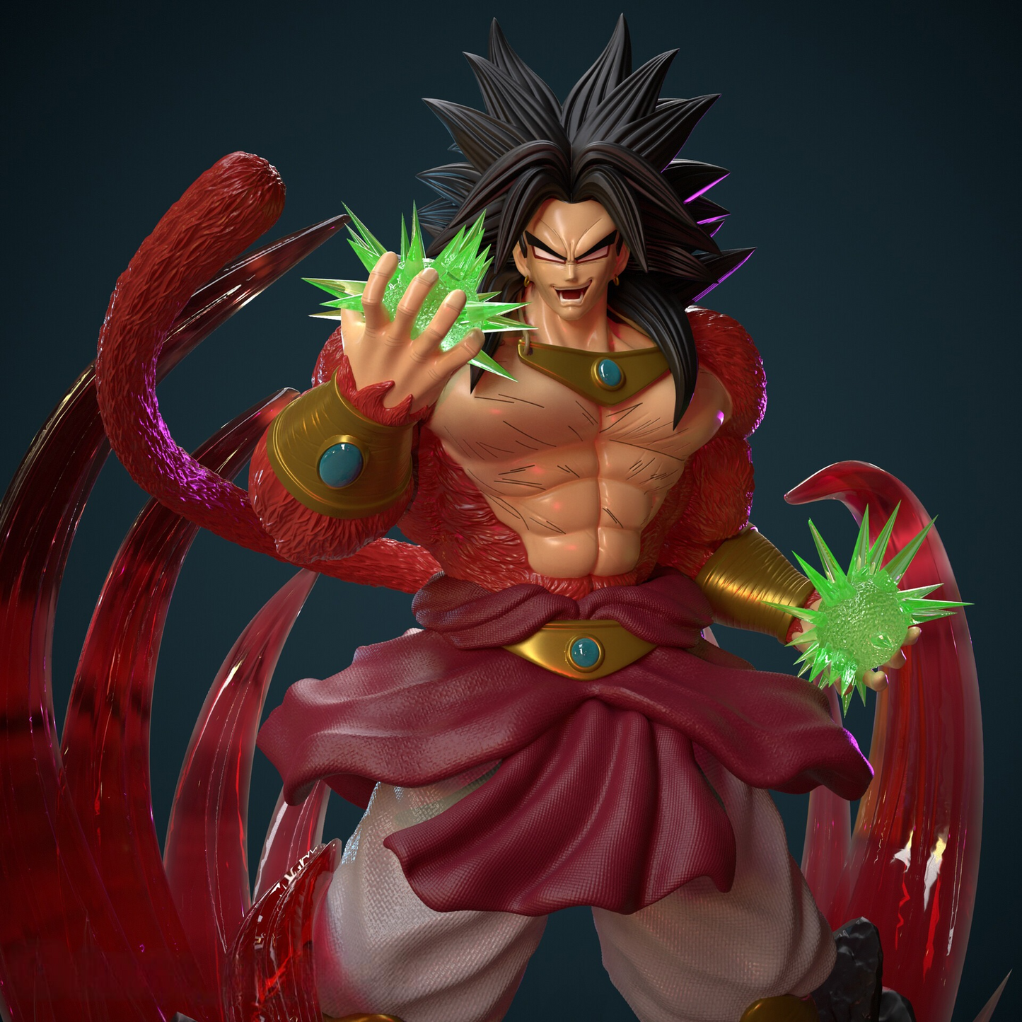 2824 Broly Super Saiyan - Dragon Ball - STL 3D Print Files