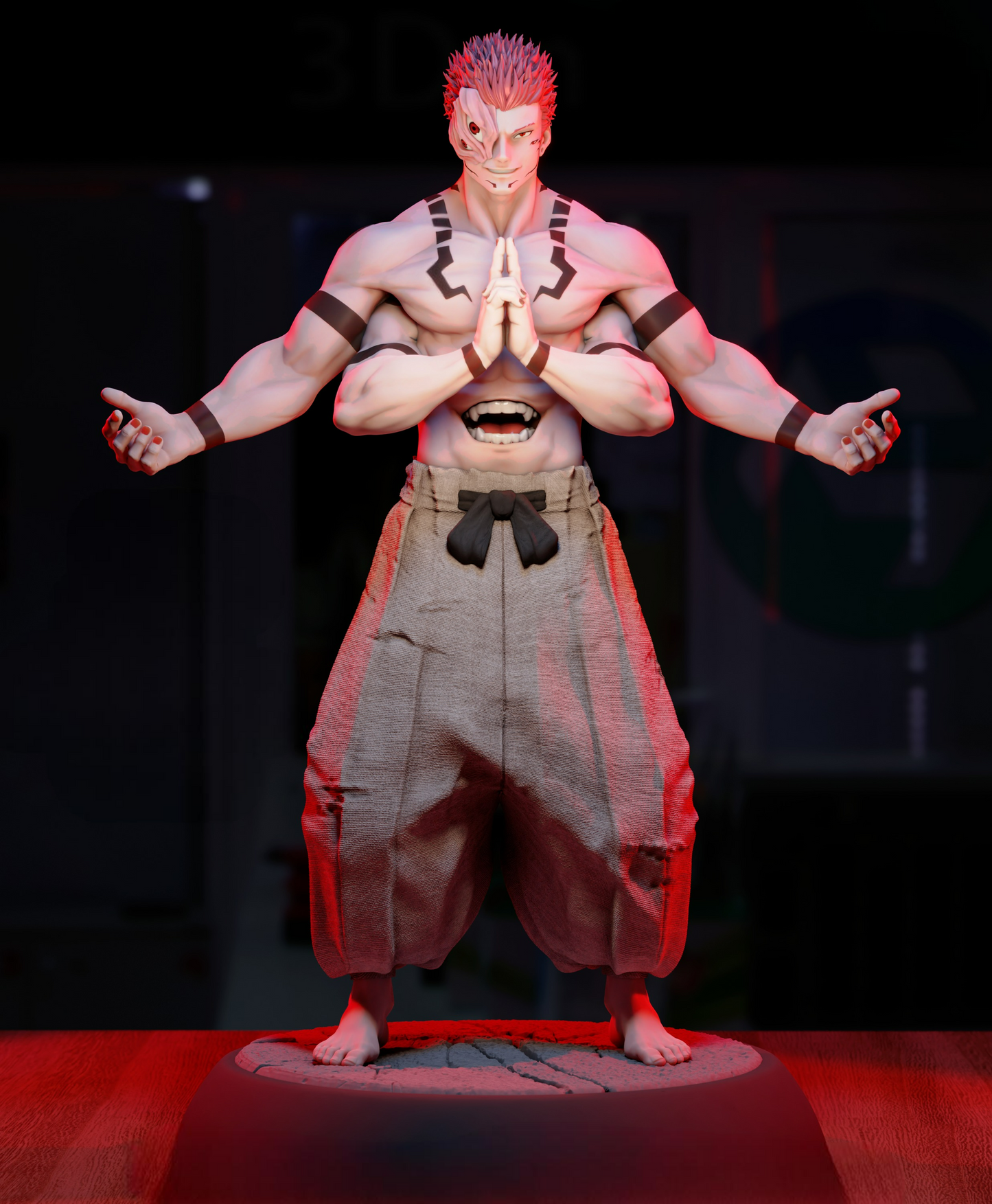 2827 Ryomen Sukuna - Jujutsu Kaisen - STL 3D Print Files