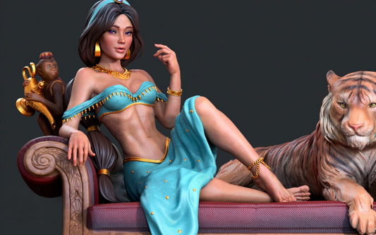 2830 Jasmine - Aladdin - STL 3D Print Files