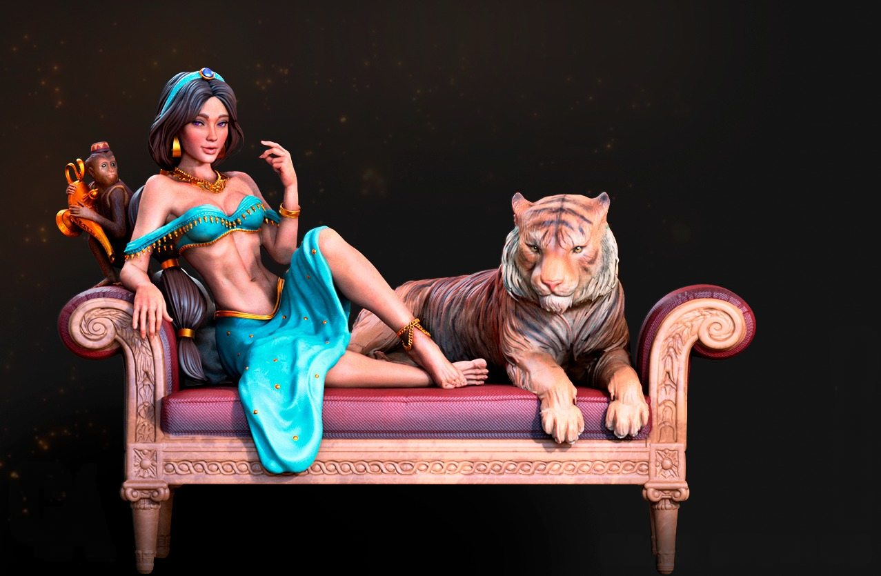 2830 Jasmine - Aladdin - STL 3D Print Files