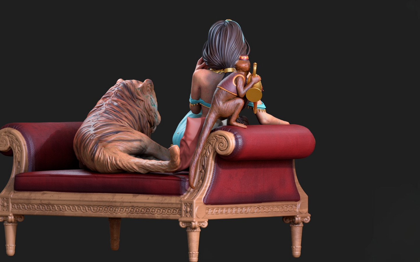 2830 Jasmine - Aladdin - STL 3D Print Files