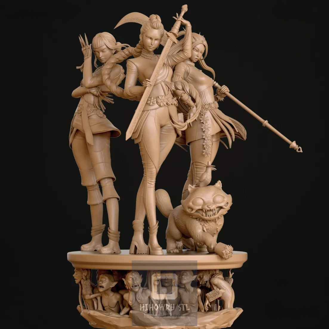 4368 KPop Demon Hunters Diorama - STL 3D Print Files