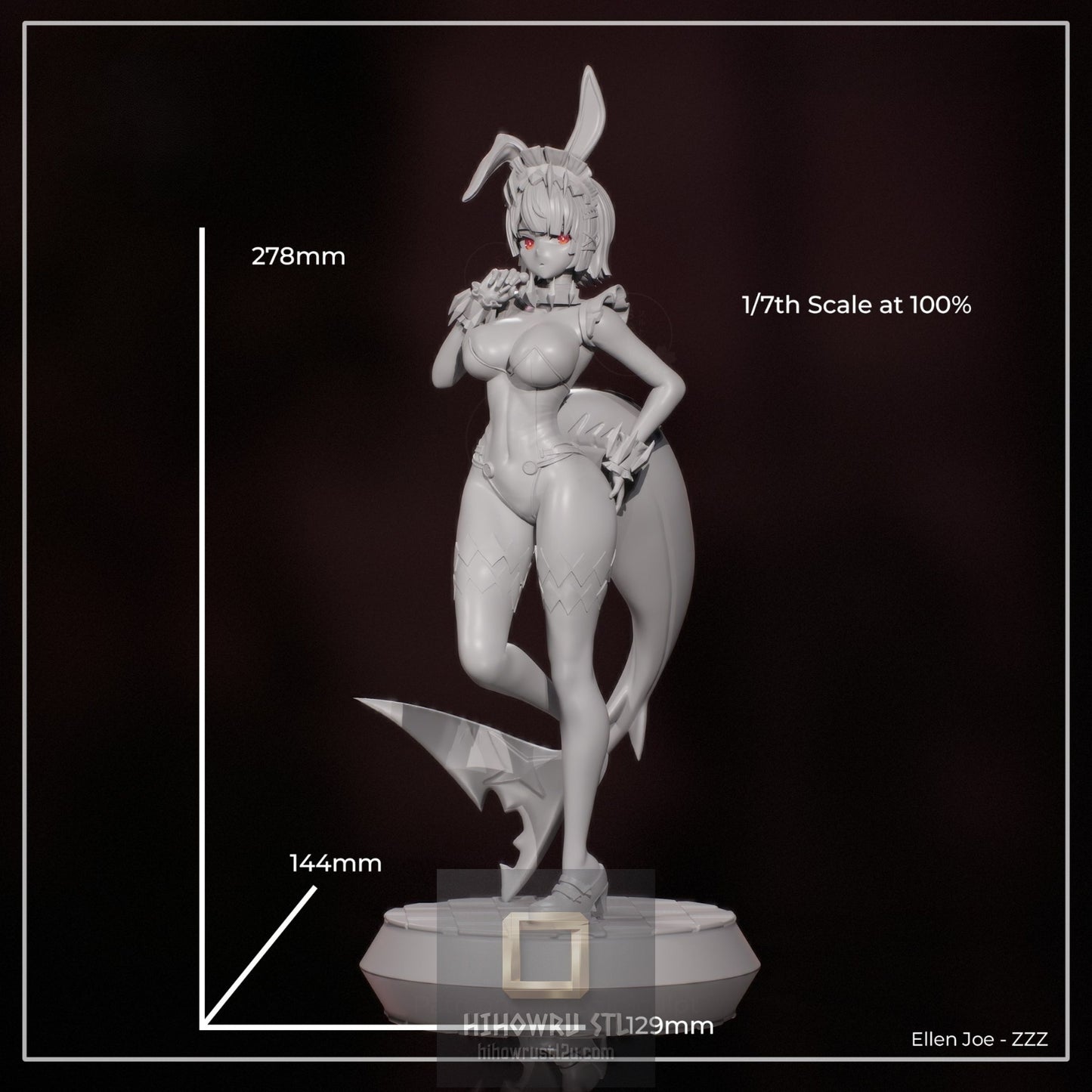 4959 Ellen Joe - Zenless Zone Zero - STL 3D Print Files