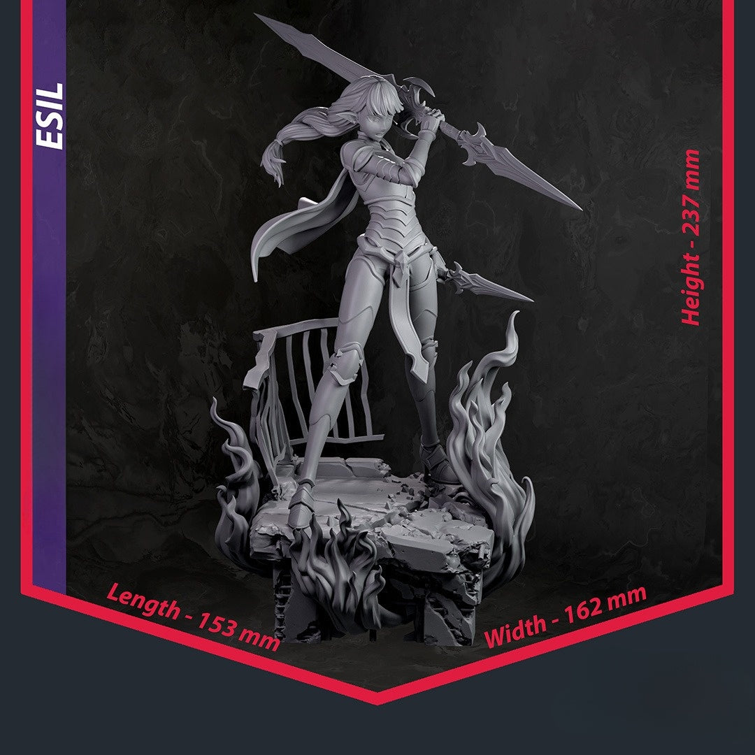 3954 Esil Radiru NSFW - Solo Leveling - STL 3D Print Files