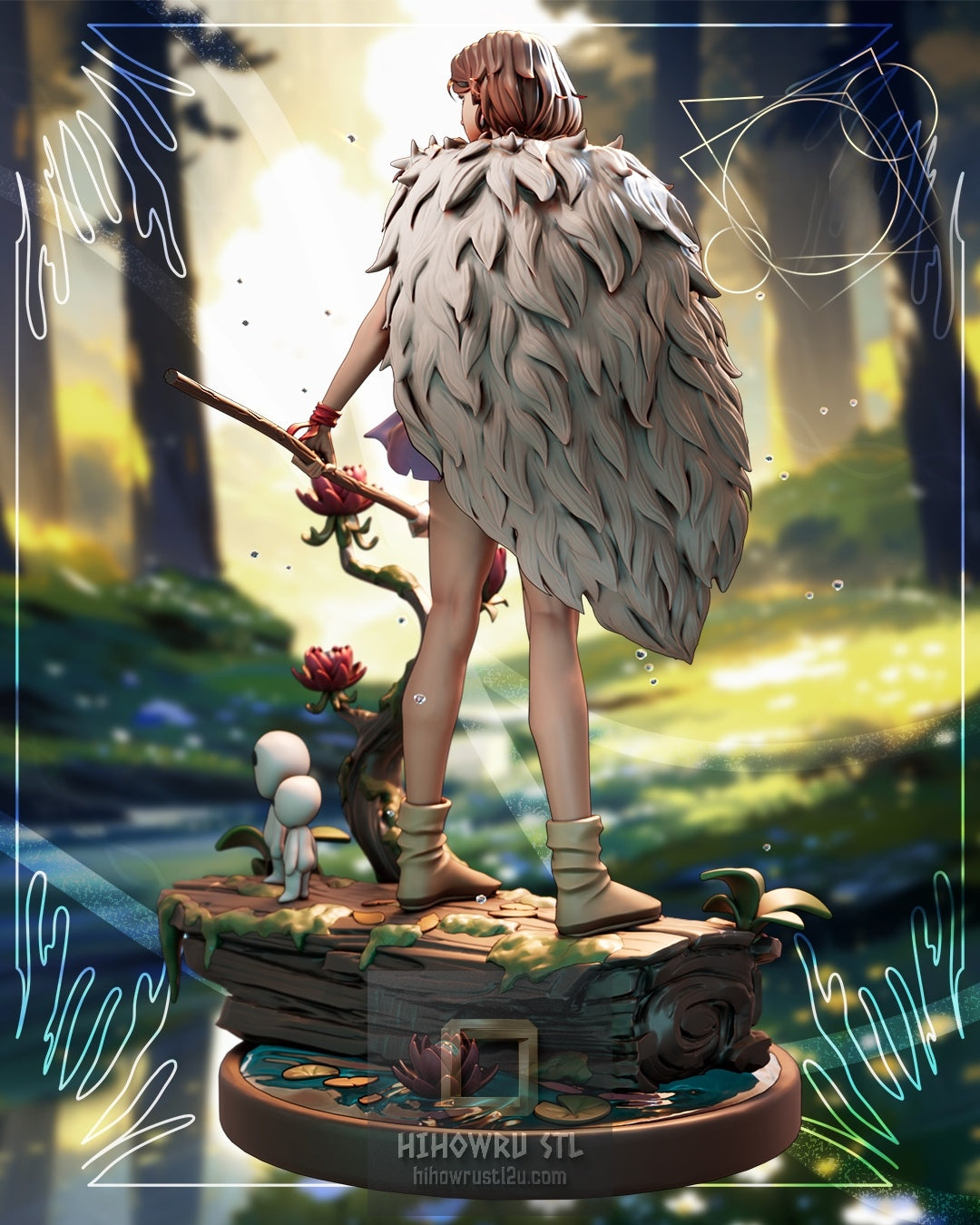 5147 Princess Mononoke - STL 3D Print Files