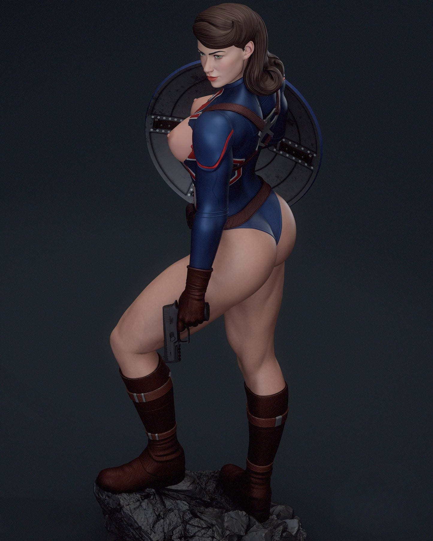 2893 Captain Carter NSFW - Marvel Comics - STL 3D Print Files