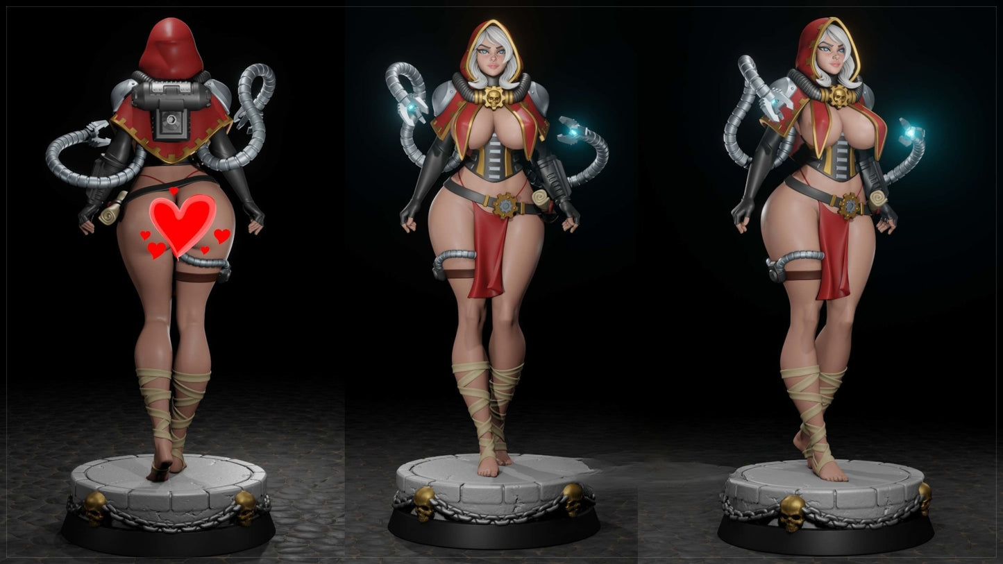 4306 Female Tech Priest NSFW - STL 3D Print Files