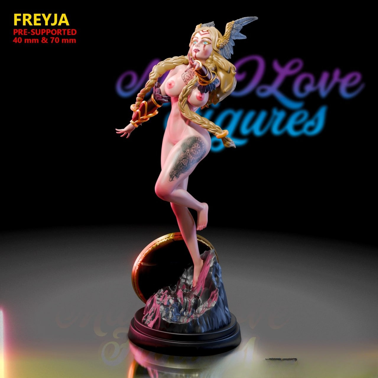 3182 Freyja NSFW - Norse Goddess of Love - STL 3D Print Files