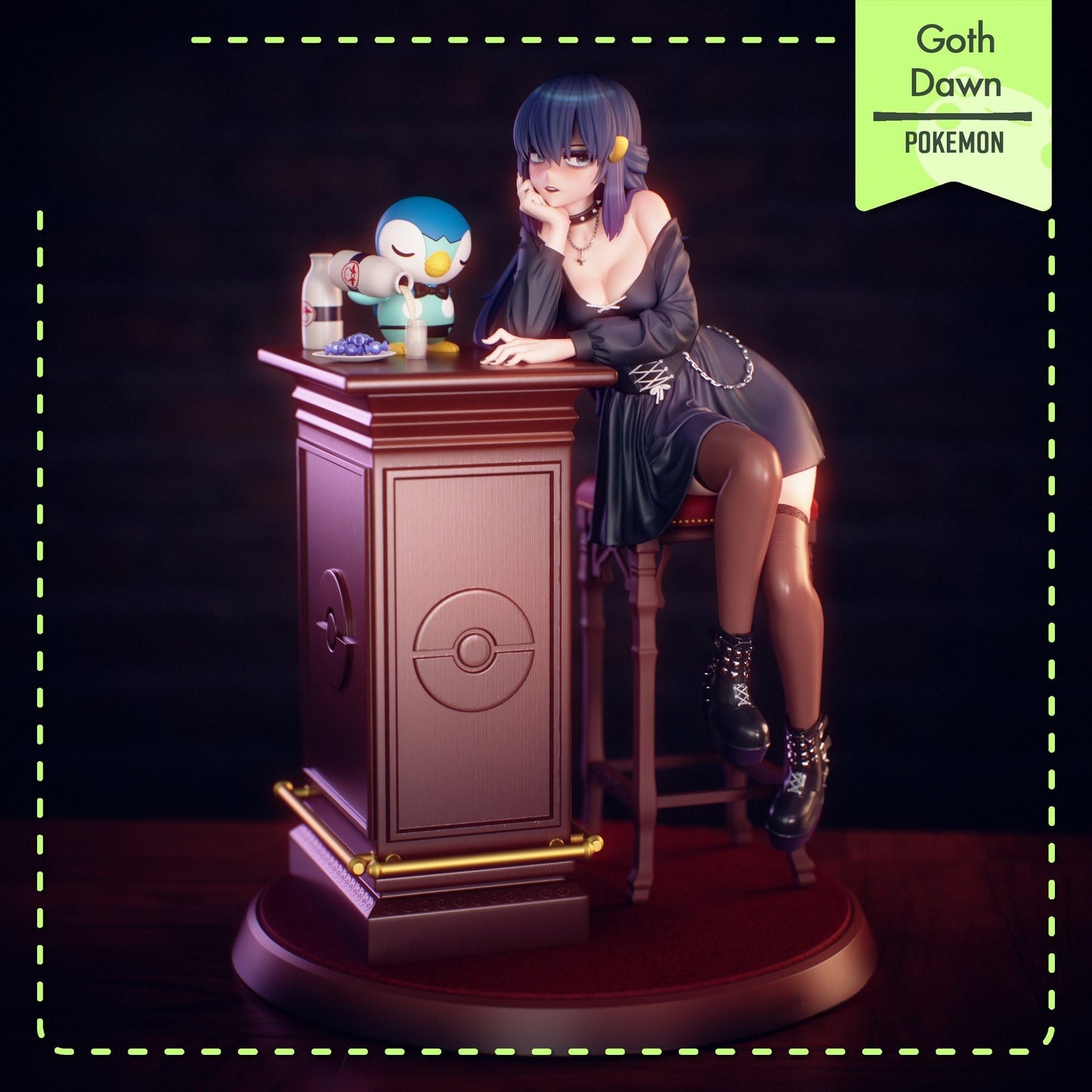 4077 Dawn - Pokemon - STL - 3d Print Files