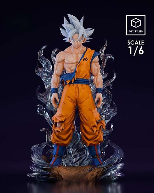 3595 Goku Ultra Instinct - Dragon Ball - STL 3D Print Files