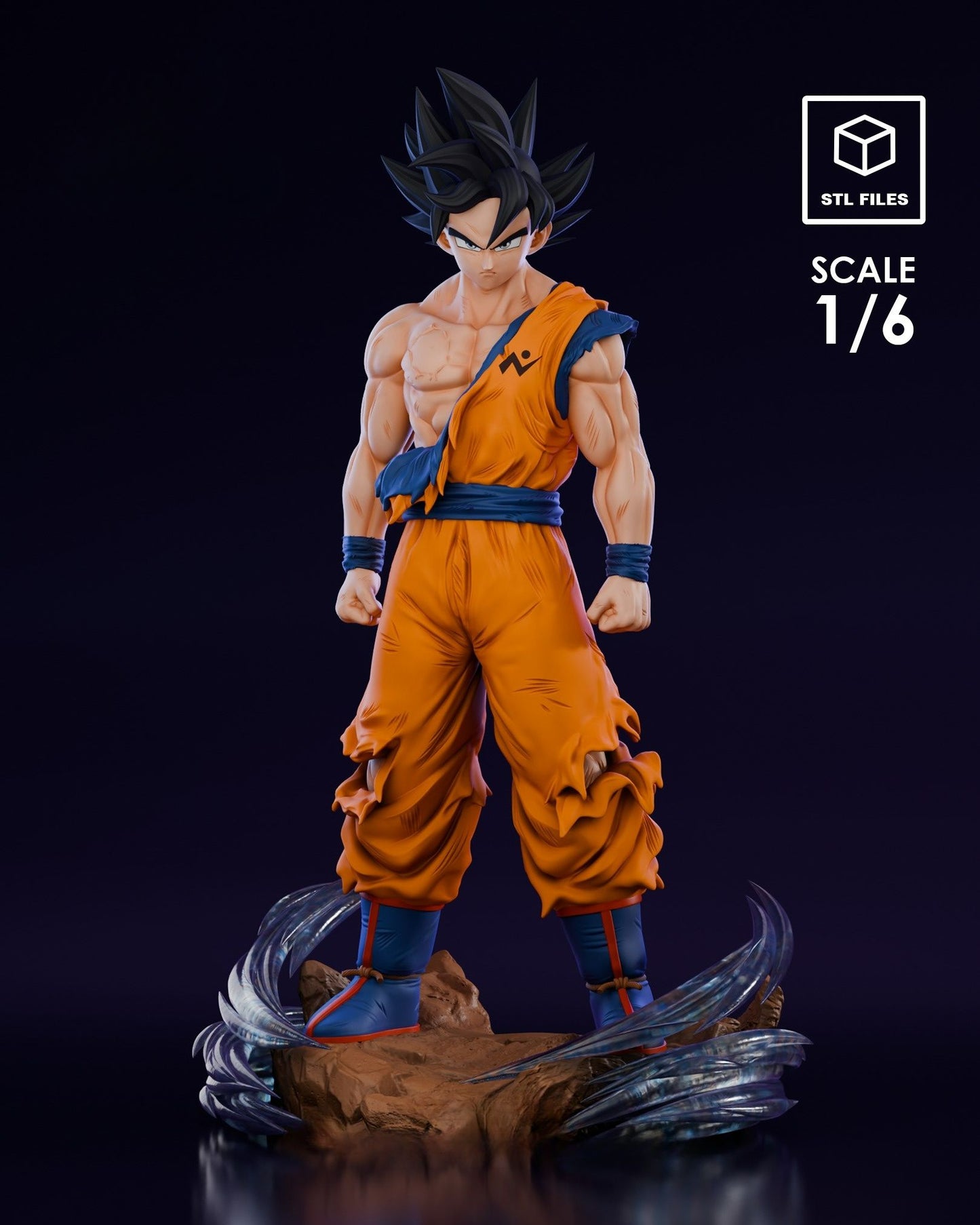 3595 Goku Ultra Instinct - Dragon Ball - STL 3D Print Files