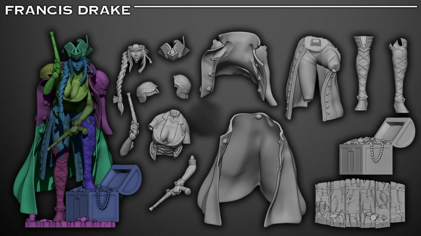 3947 Francis Drake - STL 3D Print Files
