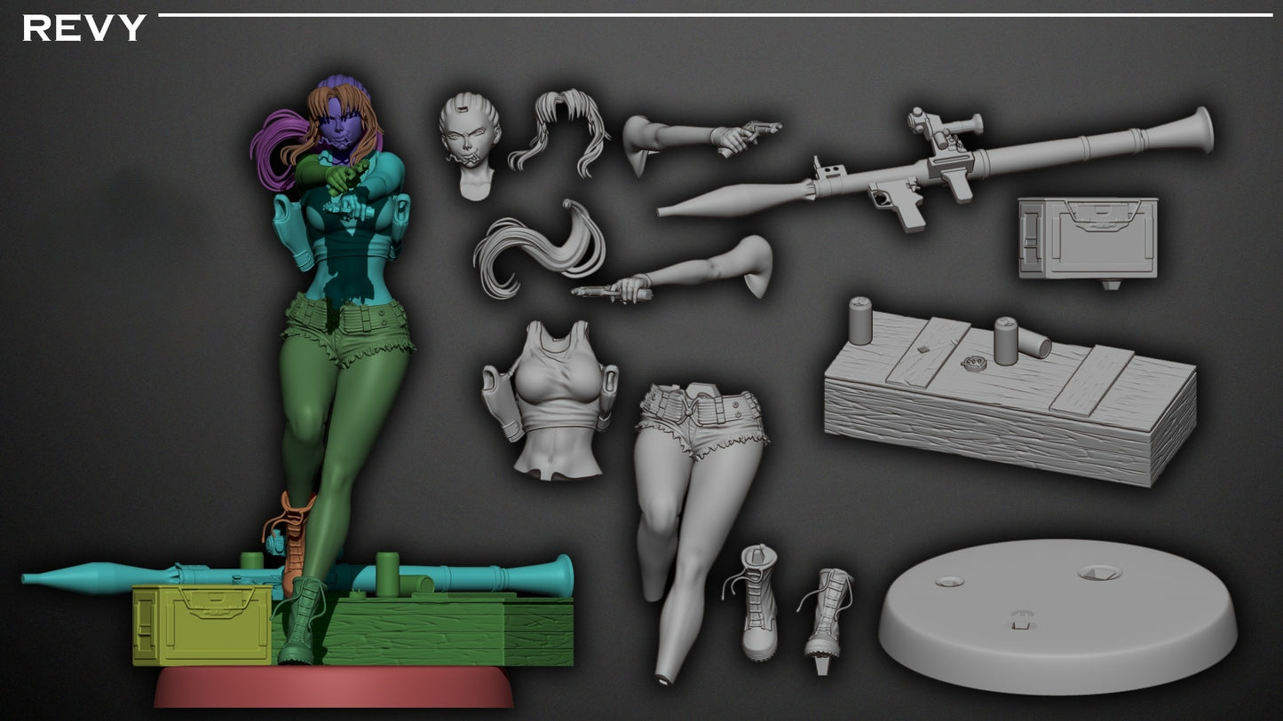 3948 Revy - Black Lagoon - STL 3D Print Files