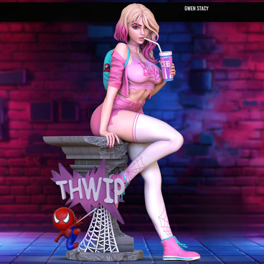 3448 Gwen Stacy - Spider-Woman - STL 3D Print Files