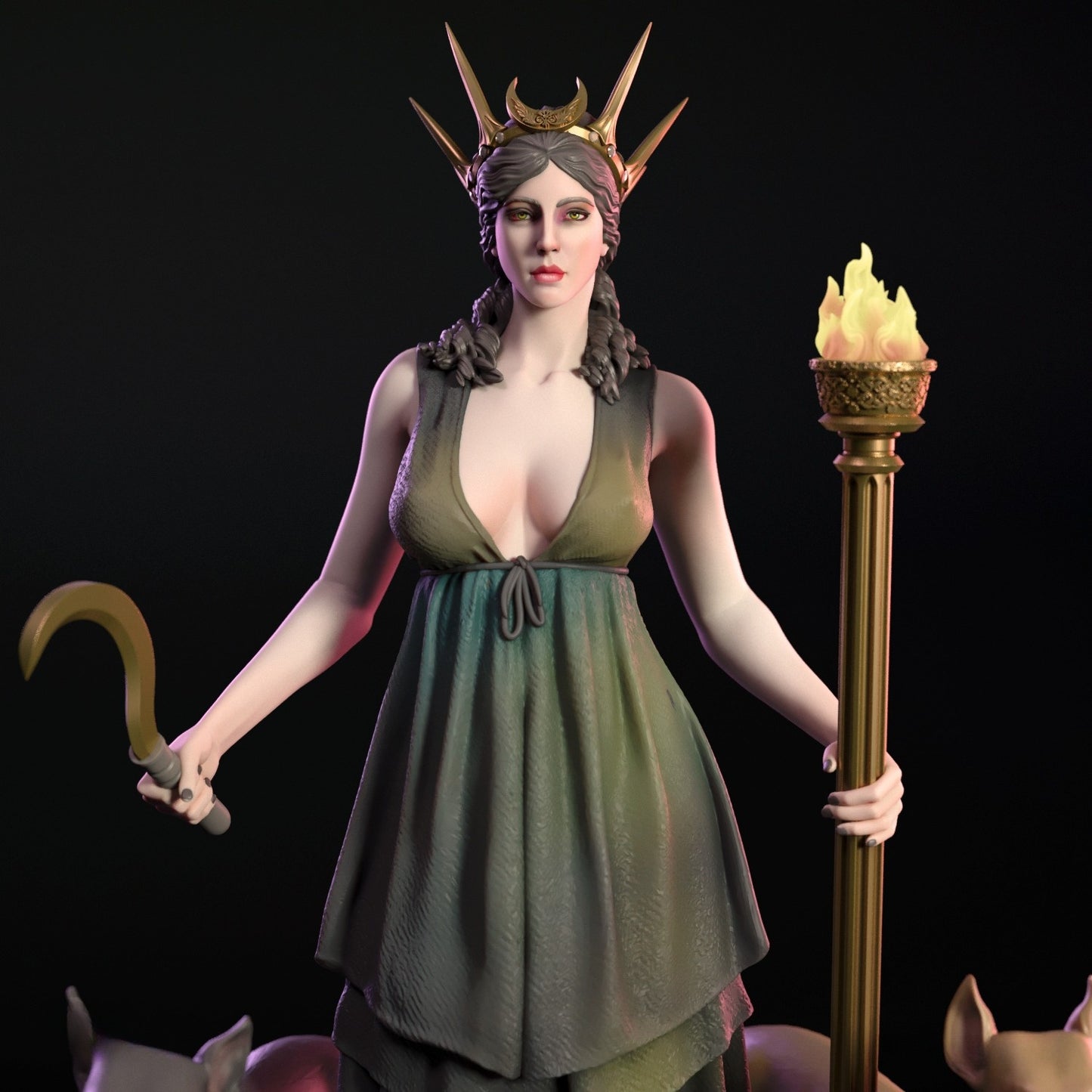 4191 HECATE NSFW - Greek Goddess of Witchcraft - STL 3D Print Files