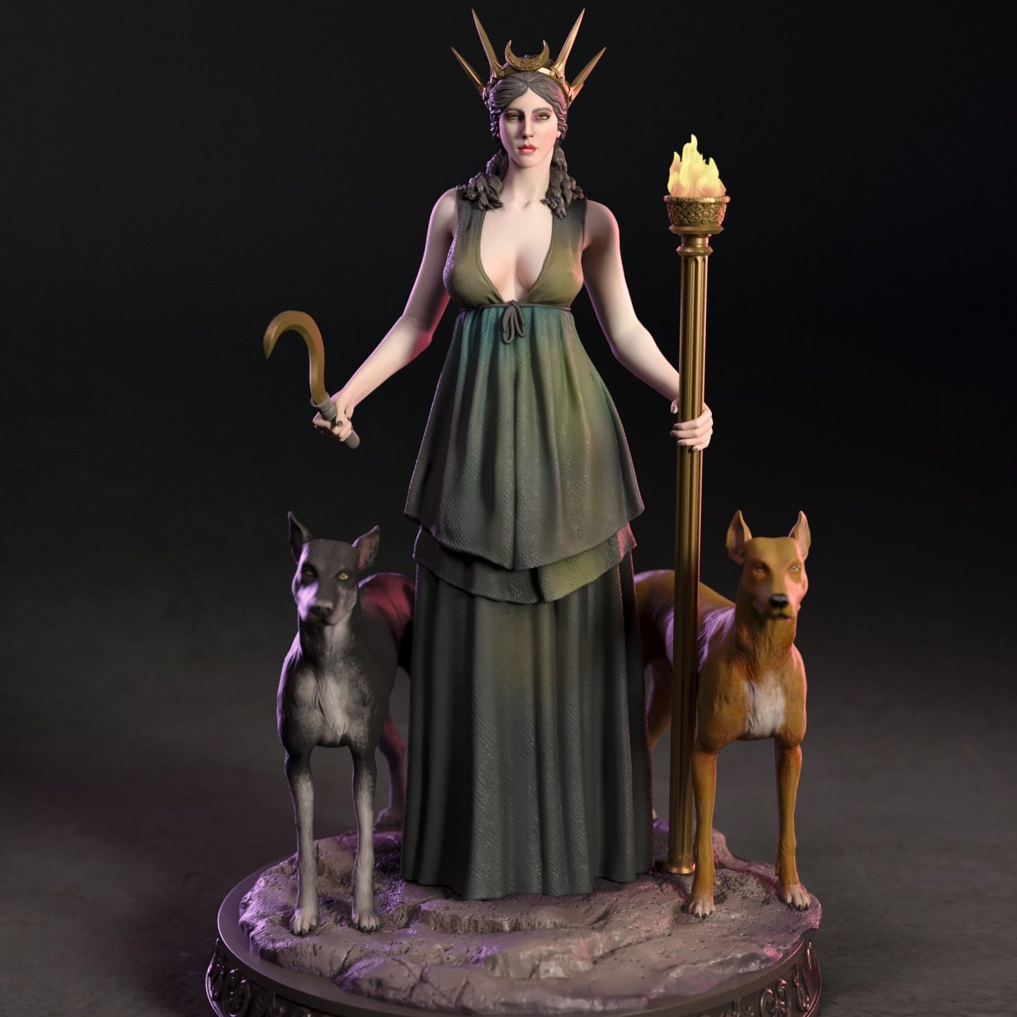 4191 HECATE NSFW - Greek Goddess of Witchcraft - STL 3D Print Files
