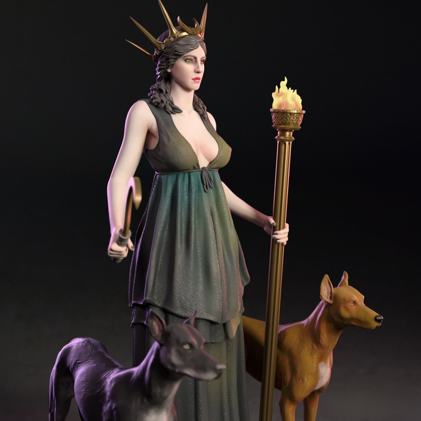 4191 HECATE NSFW - Greek Goddess of Witchcraft - STL 3D Print Files