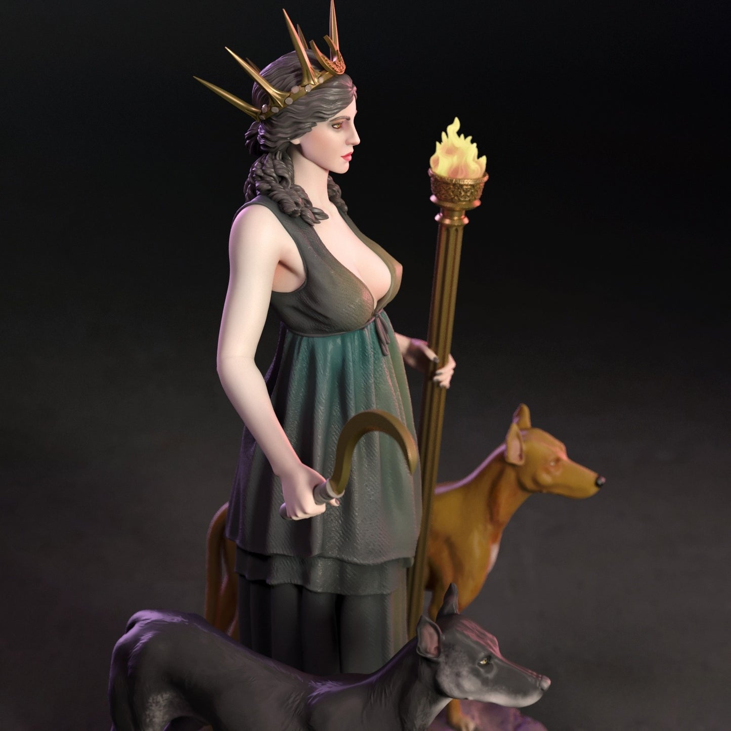 4191 HECATE NSFW - Greek Goddess of Witchcraft - STL 3D Print Files