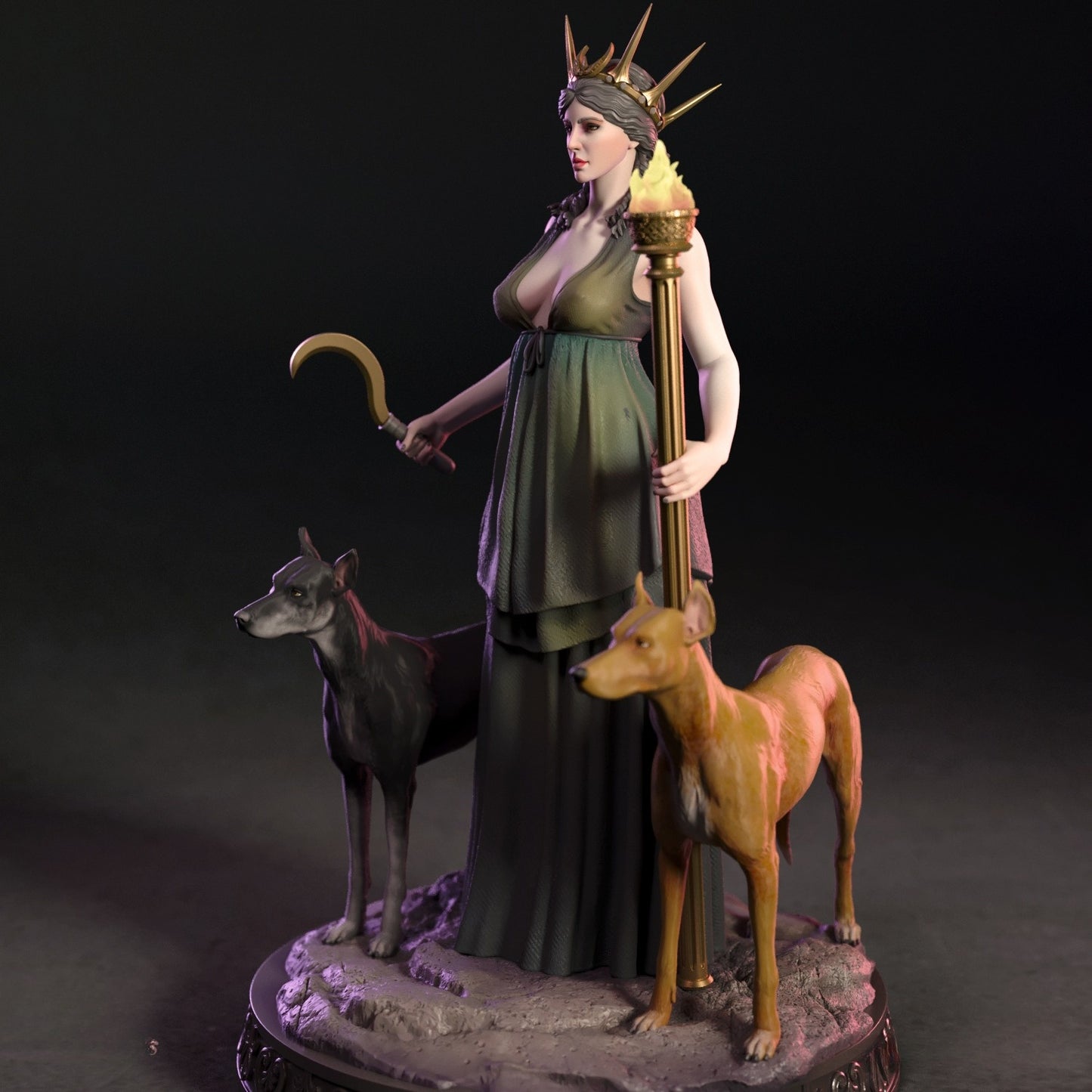 4191 HECATE NSFW - Greek Goddess of Witchcraft - STL 3D Print Files