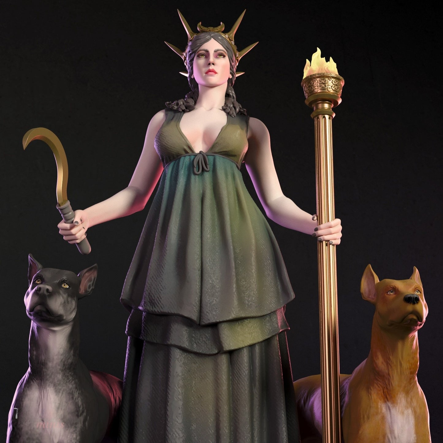 4191 HECATE NSFW - Greek Goddess of Witchcraft - STL 3D Print Files