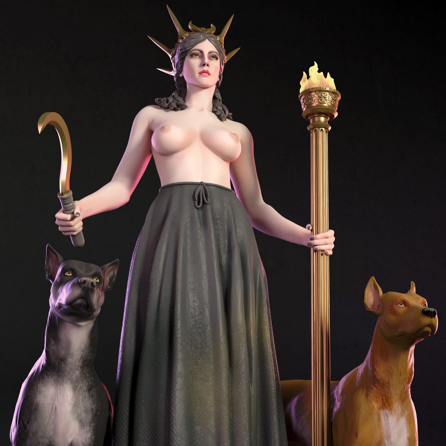 4191 HECATE NSFW - Greek Goddess of Witchcraft - STL 3D Print Files
