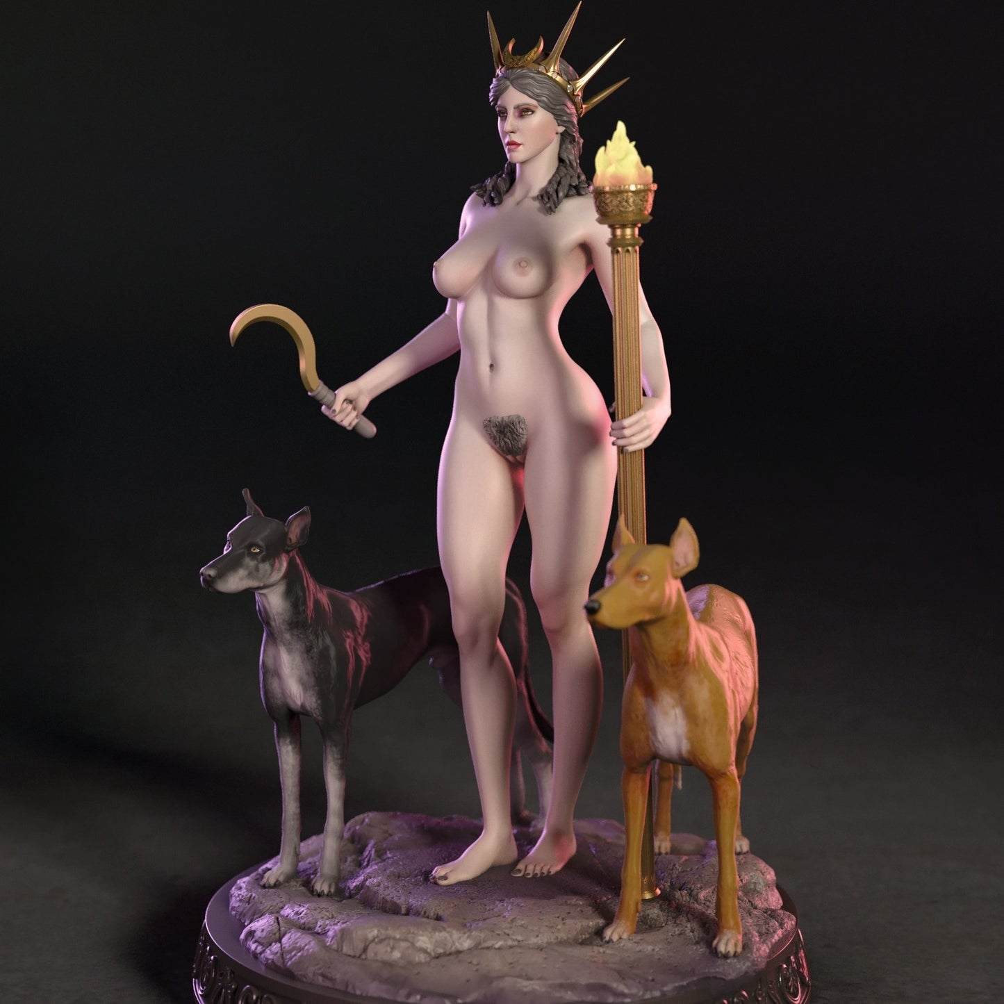 4191 HECATE NSFW - Greek Goddess of Witchcraft - STL 3D Print Files