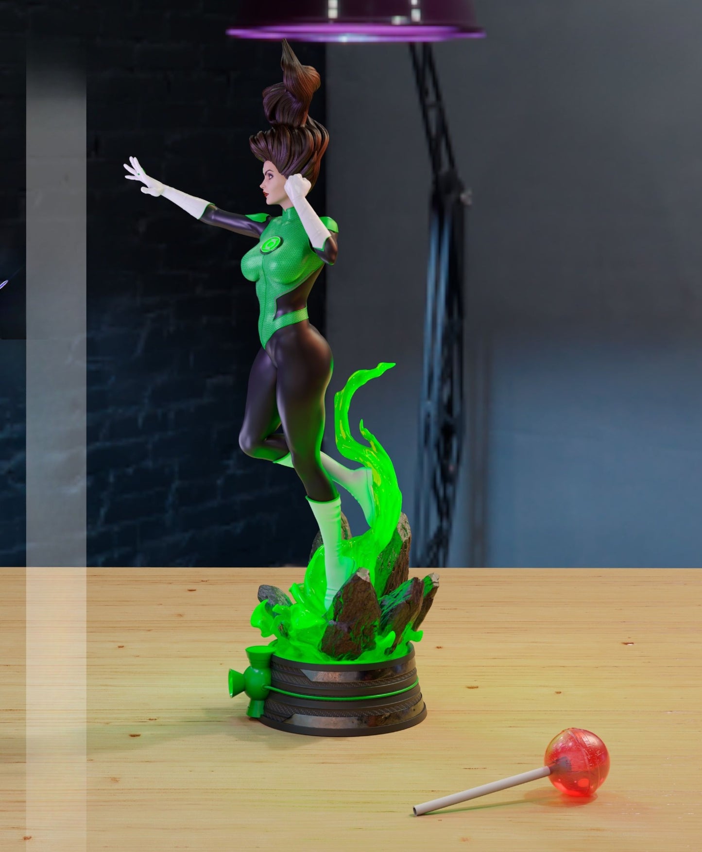 3893 Jessica Cruz - Yellow Lantern - STL 3D Print Files