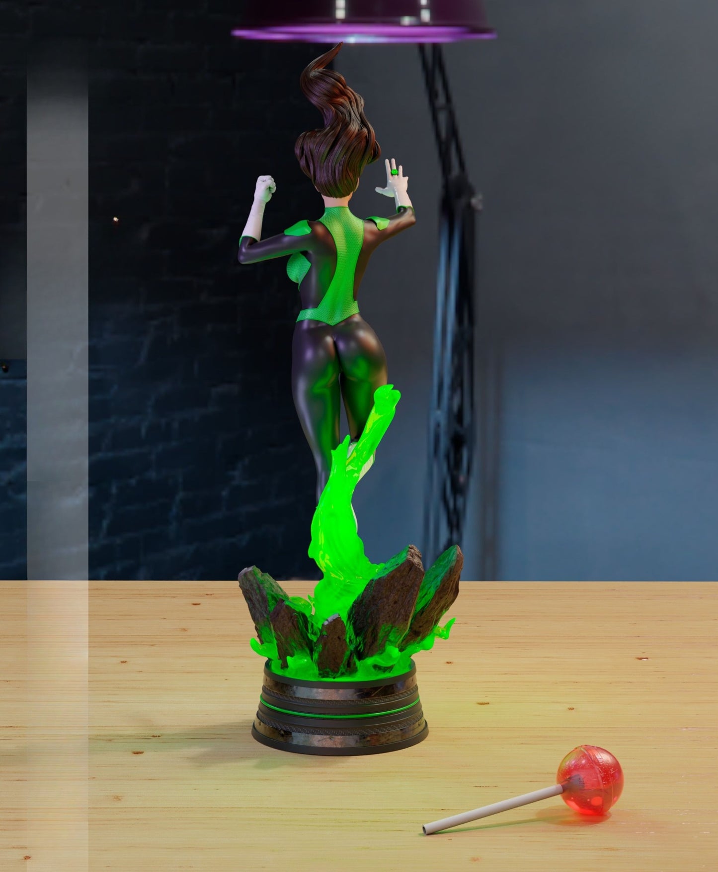 3893 Jessica Cruz - Yellow Lantern - STL 3D Print Files