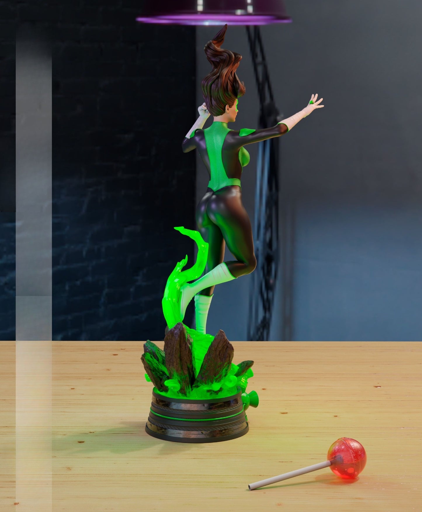 3893 Jessica Cruz - Yellow Lantern - STL 3D Print Files