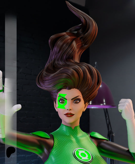 3893 Jessica Cruz - Yellow Lantern - STL 3D Print Files