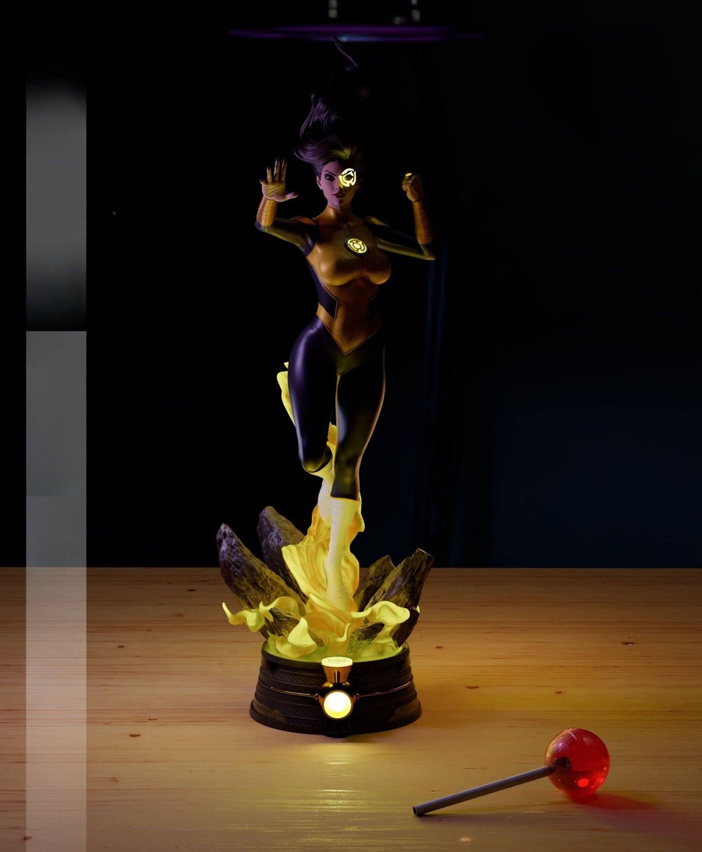 3893 Jessica Cruz - Yellow Lantern - STL 3D Print Files