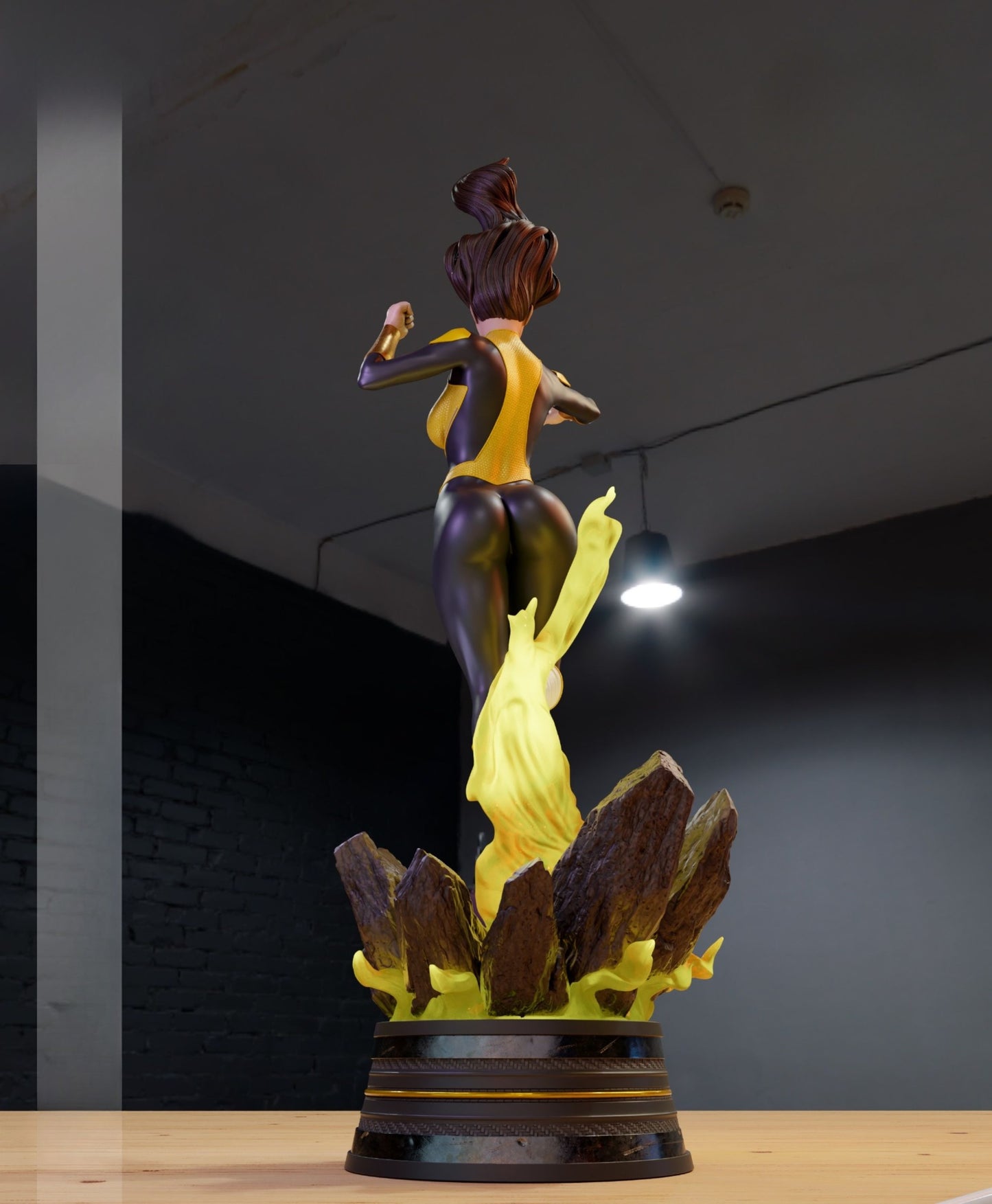 3893 Jessica Cruz - Yellow Lantern - STL 3D Print Files