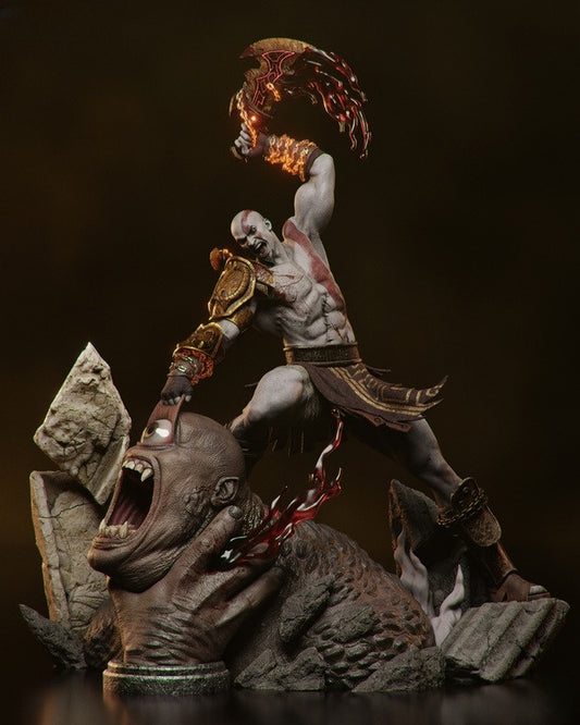 4145 Kratos VS Cyclope - God Of War - STL 3D Print Files