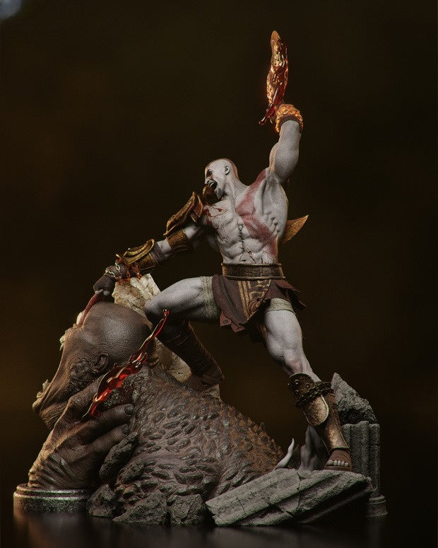 4145 Kratos VS Cyclope - God Of War - STL 3D Print Files