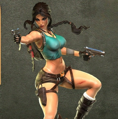 3588 Lara Croft - Tomb Raider - STL 3D Print Files