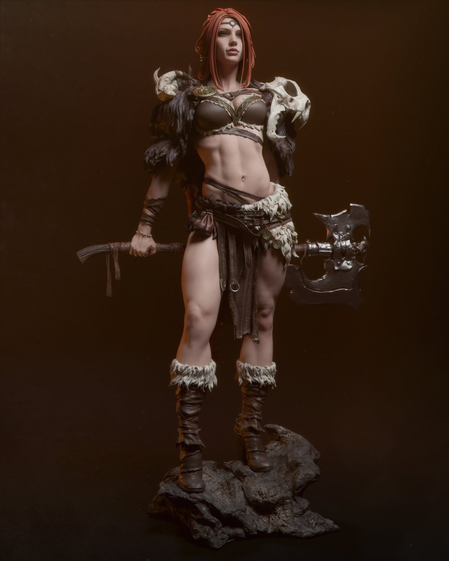 3710 Barbarian Queen - STL 3D Print Files