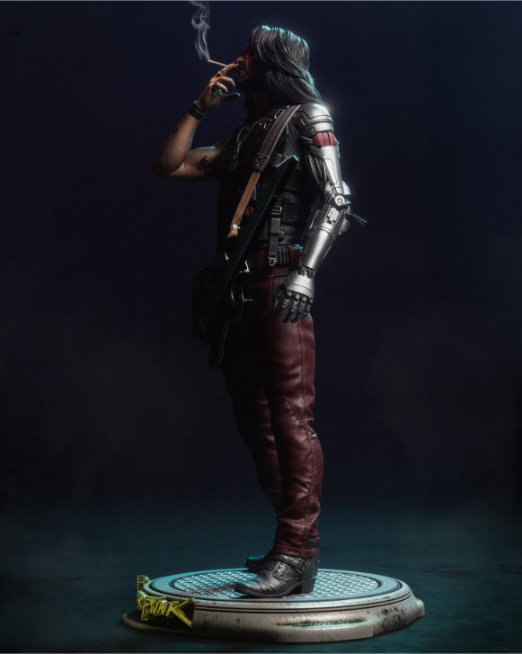 4069 Johnny Silverhand - Cyberpunk - STL 3D Print Files