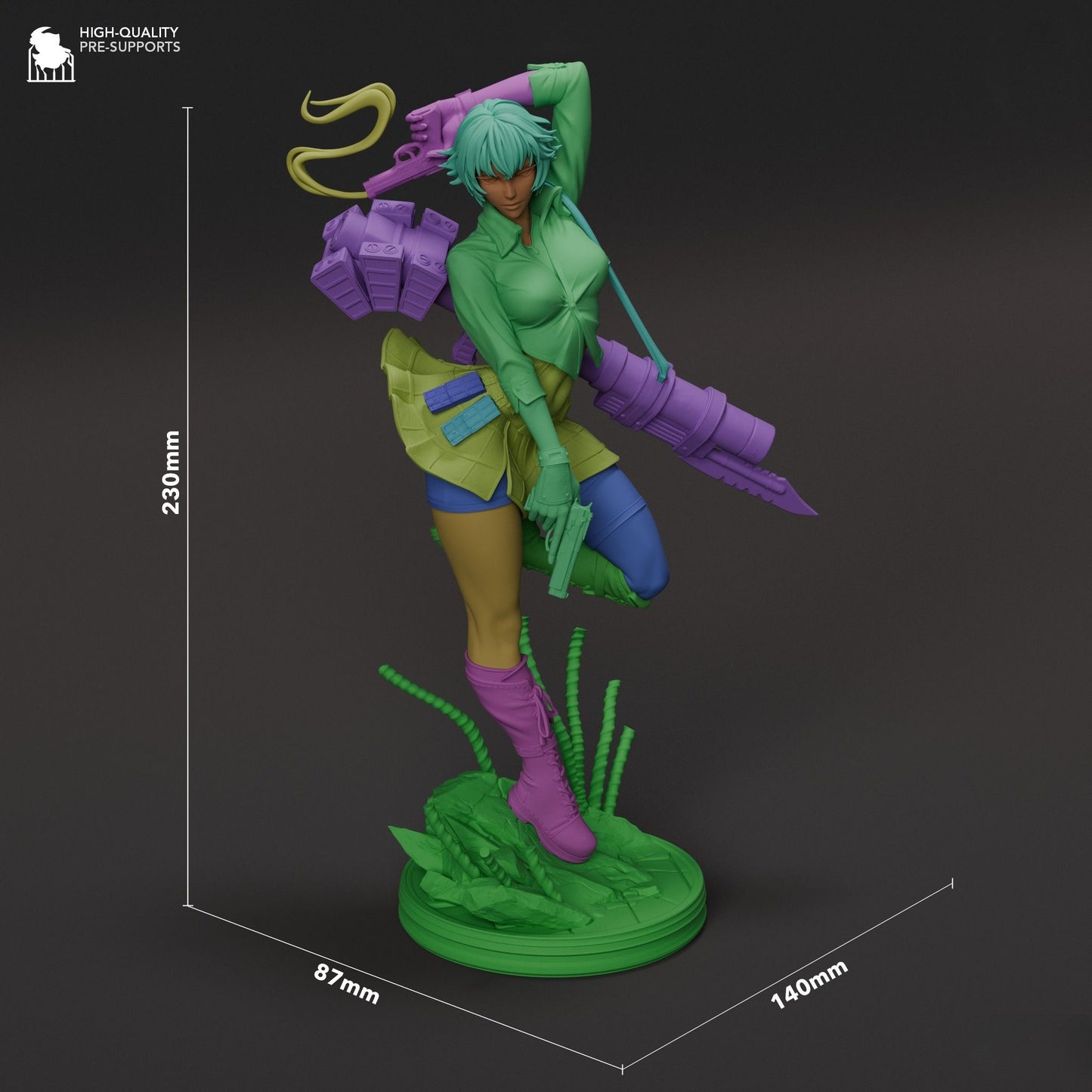 4120 Lady - Devil May Cry - STL 3D Print Files