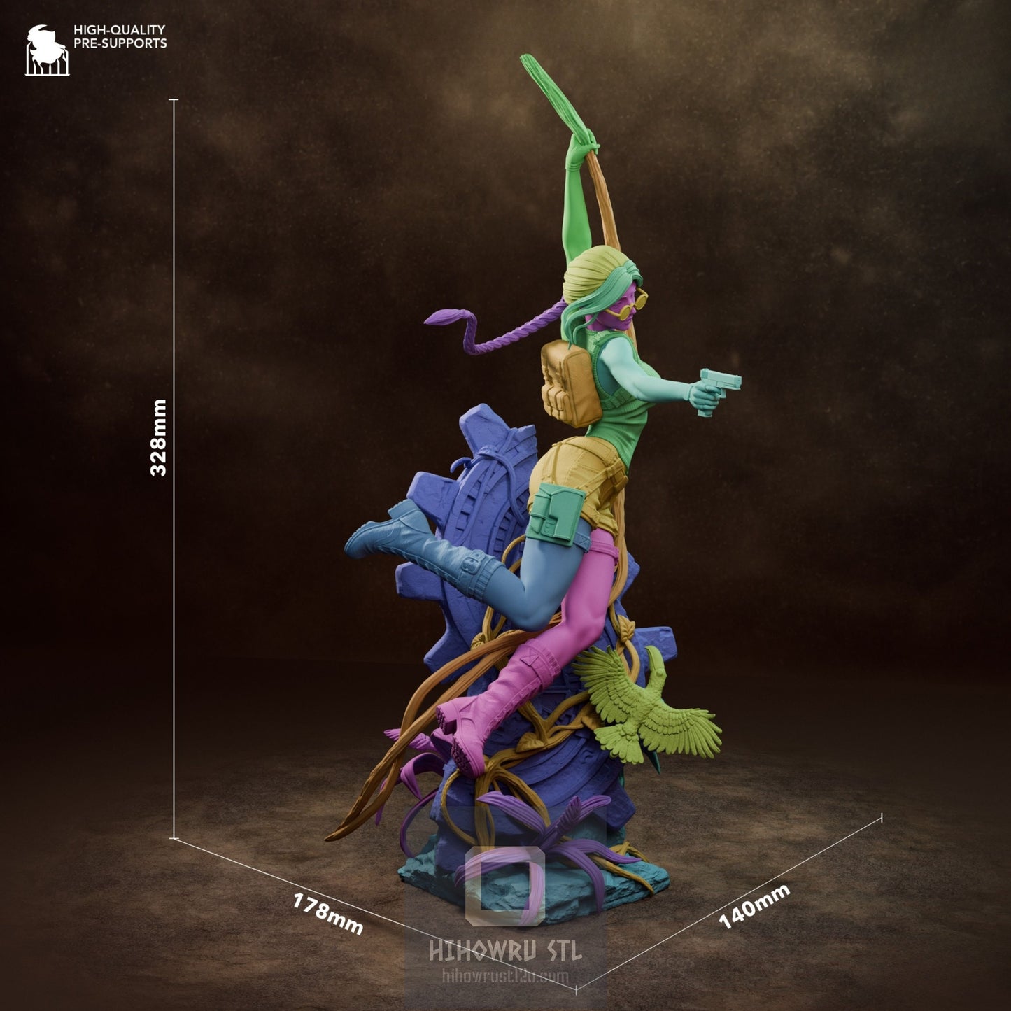 4886 Lara Croft - Tomb Raider - STL 3D Print Files