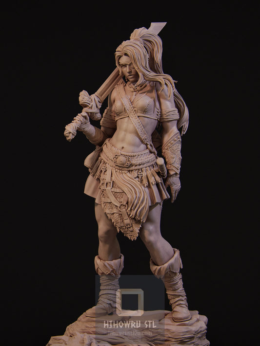 4427 Lia - Barbarian Mercenary - STL 3D Print Files