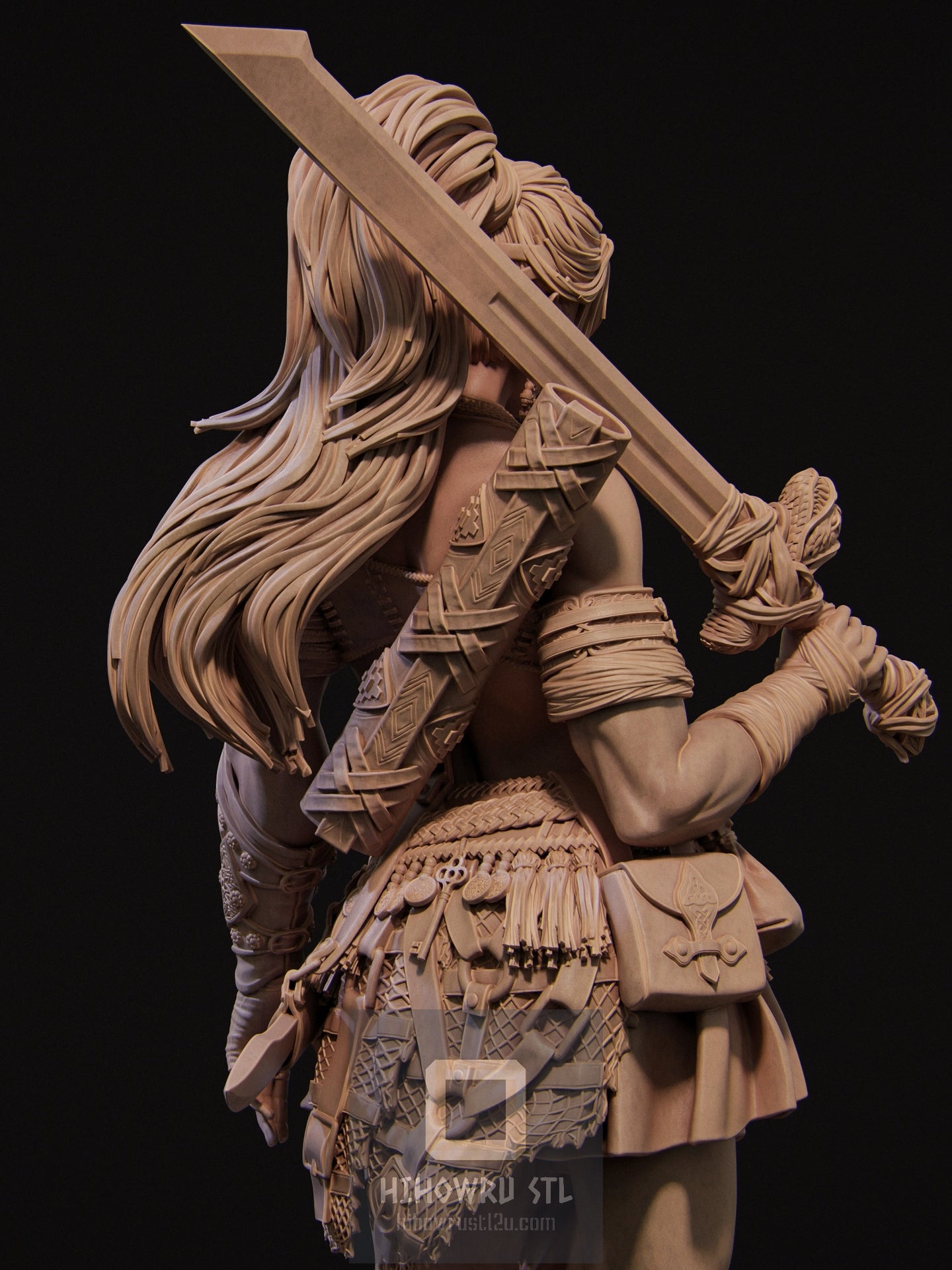 4427 Lia - Barbarian Mercenary - STL 3D Print Files