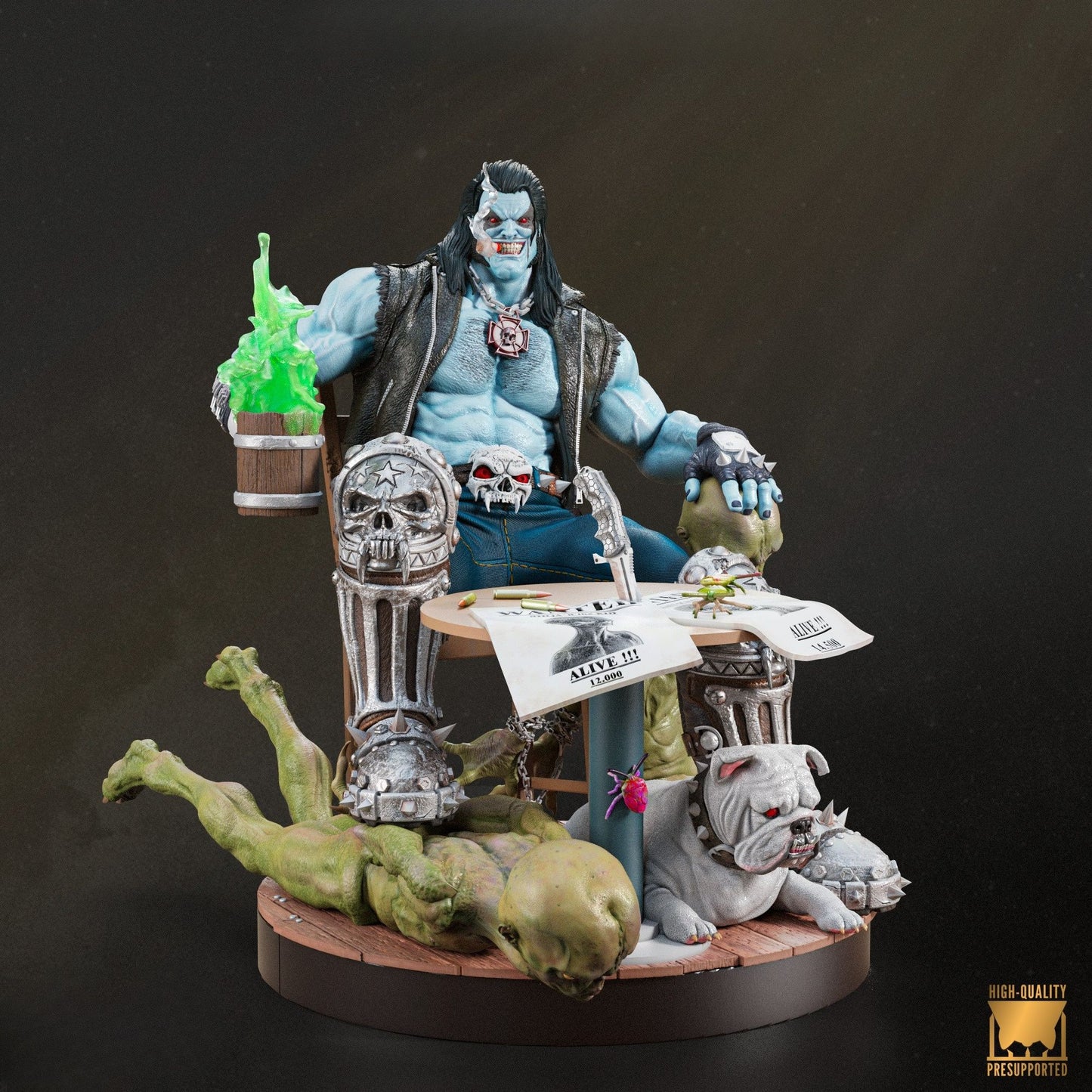 3965 Lobo - DC Comics - STL 3D Print Files