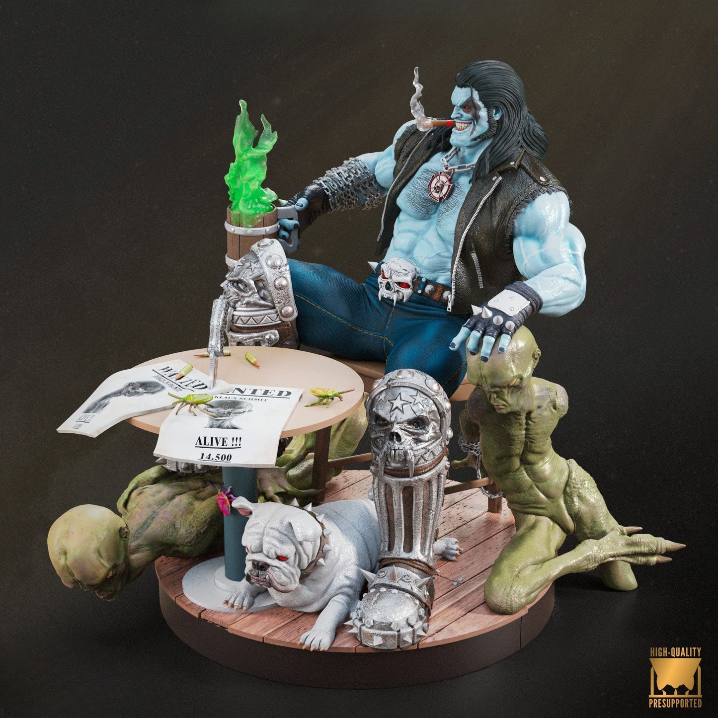 3965 Lobo - DC Comics - STL 3D Print Files